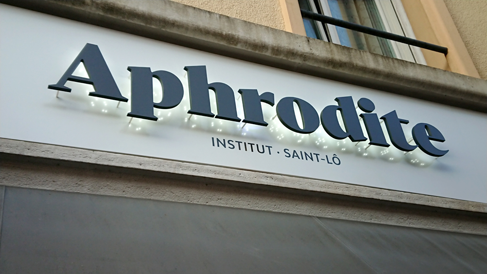enseigne_lumineuse_leds_aphrodite_saint_lo_institut_beauté